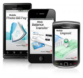 Some phones showing Mitek technology