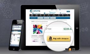 Mobile Phone and Tablet showing Amazon payment option