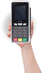 A Spire Point of Sale (POS) terminal