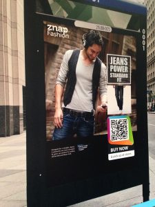 A picture of a billboard where users can ZNAP