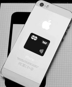 A contactless sticker from Westpac