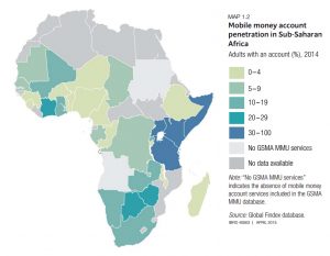 Mobile money account penetration in Sub-Saharan Africa