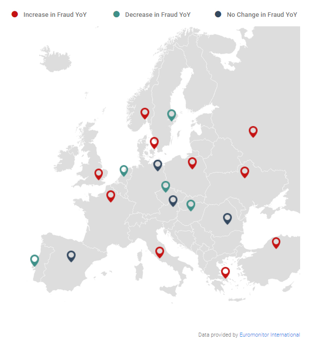 Evolution of card fraud in Europe 2015
