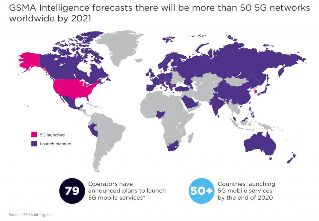 5G Network roll-out worldwide