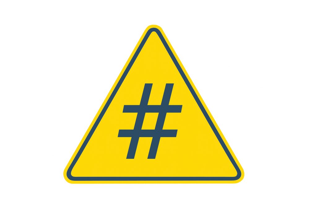 Danger hashtag